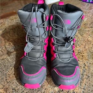 The North Face Black and Red Boots